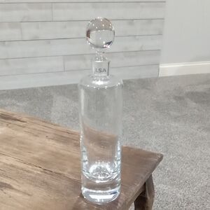 LSA Boris 900G Crystal Clear Glass Decanter with Round Stopper NWT